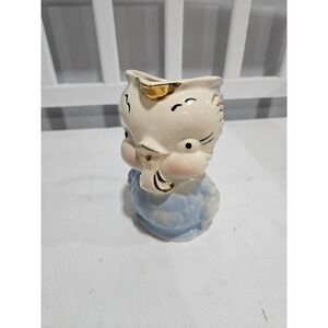 Vtg Shawnee Pottery Bluebird Chick Gold Trim Ceramic Creamer 6"